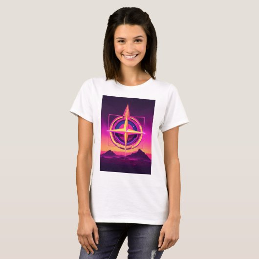 Sterrenelegantie" of "Galactic Chic" T-shirt (Voorkant volledig)