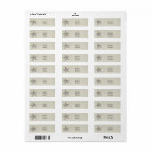 Sterrenelegantie Strand Rustieke Bruiloft Kust Etiket (Full Sheet)