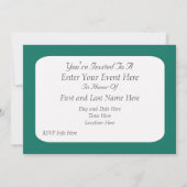 Sterrenfeest Uitnodiging Met Edelstenen (Achterkant)