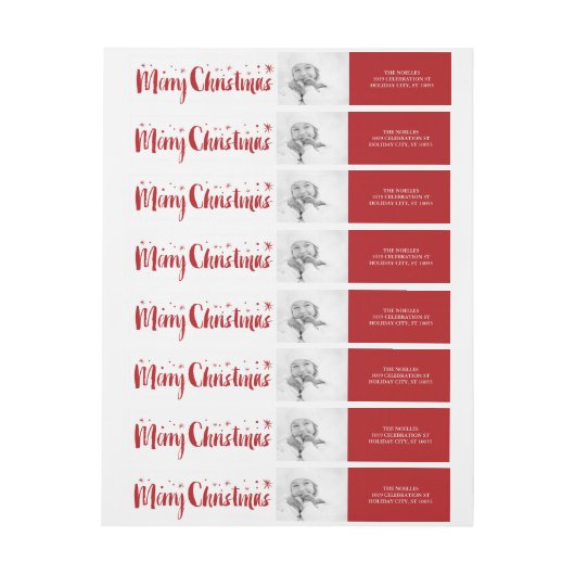 Sterrenfoto van Merry kerstpenseel (Vel)