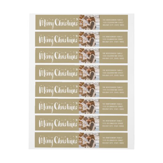 Sterrenfoto van Merry kerstpenseel (Vel)