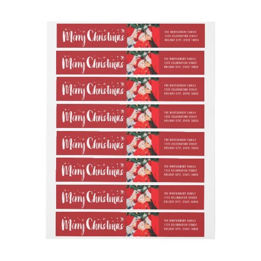 Sterrenfoto van Merry kerstpenseel (Vel)