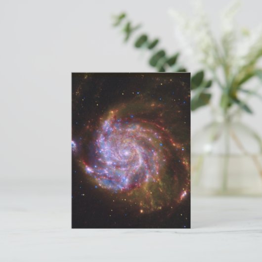 Sterrengeboorte in het Pinwheel: M101 Galaxy Briefkaart (Staand voorkant)