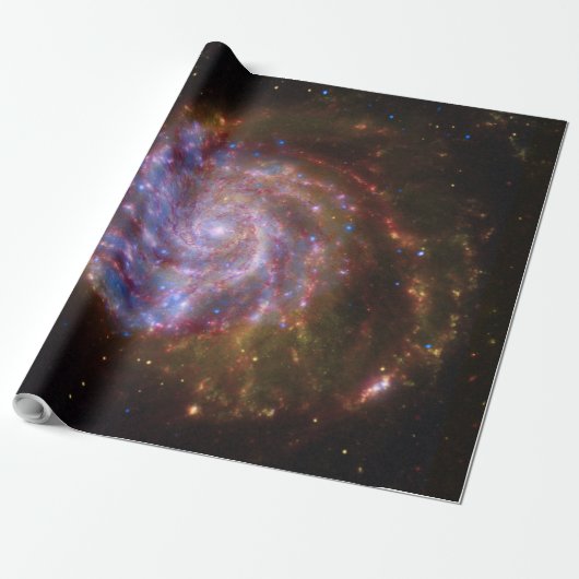 Sterrengeboorte in het Pinwheel: M101 Galaxy Cadeaupapier (Uitgerold)