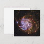 Sterrengeboorte in het Pinwheel: M101 Galaxy Feestdagenkaart (Voorkant / Achterkant)