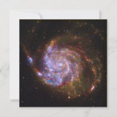 Sterrengeboorte in het Pinwheel: M101 Galaxy Feestdagenkaart (Voorkant)