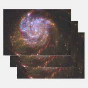 Sterrengeboorte in het Pinwheel: M101 Galaxy Inpakpapier Vel