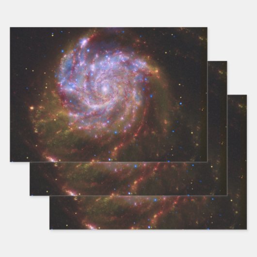 Sterrengeboorte in het Pinwheel: M101 Galaxy Inpakpapier Vel (Set)