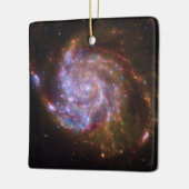 Sterrengeboorte in het Pinwheel: M101 Galaxy Keramisch Ornament (Links)