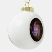 Sterrengeboorte in het Pinwheel: M101 Galaxy Keramische Bal Ornament (Links)