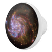 Sterrengeboorte in het Pinwheel: M101 Galaxy Keramische Knop (Rechts)