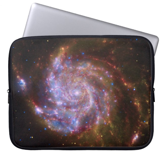 Sterrengeboorte in het Pinwheel: M101 Galaxy Laptop Sleeve (Voorkant)
