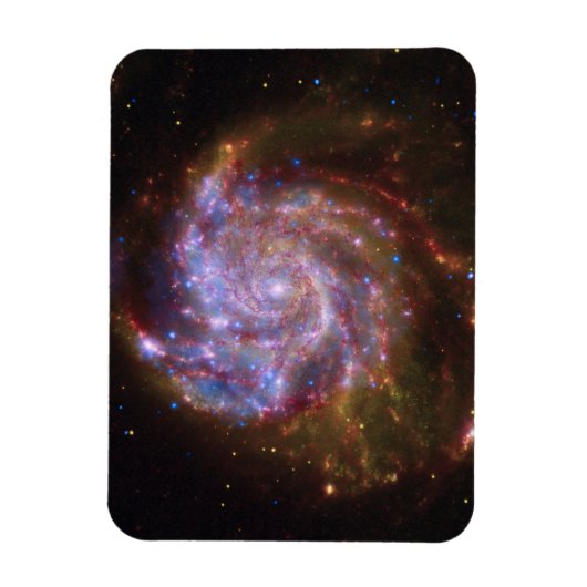 Sterrengeboorte in het Pinwheel: M101 Galaxy Magneet (Verticaal)