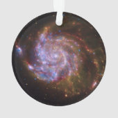 Sterrengeboorte in het Pinwheel: M101 Galaxy Ornament (achterkant)