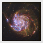 Sterrengeboorte in het Pinwheel: M101 Galaxy Raamsticker (Vel)