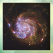 Sterrengeboorte in het Pinwheel: M101 Galaxy Raamsticker (Vel 3)