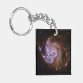 Sterrengeboorte in het Pinwheel: M101 Galaxy Sleutelhanger (Voorkant Links)