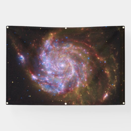 Sterrengeboorte in het Pinwheel: M101 Galaxy Spandoek (Horizontaal)
