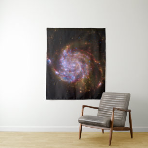 Sterrengeboorte in het Pinwheel: M101 Galaxy Wandkleed