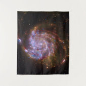Sterrengeboorte in het Pinwheel: M101 Galaxy Wandkleed (Voorkant)