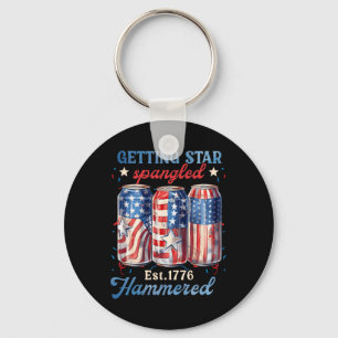 Sterrengehamerd Grappig Amerika Krijgen Sleutelhanger