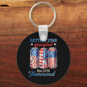 Sterrengehamerd Grappig Amerika Krijgen  Sleutelhanger (Voorkant)
