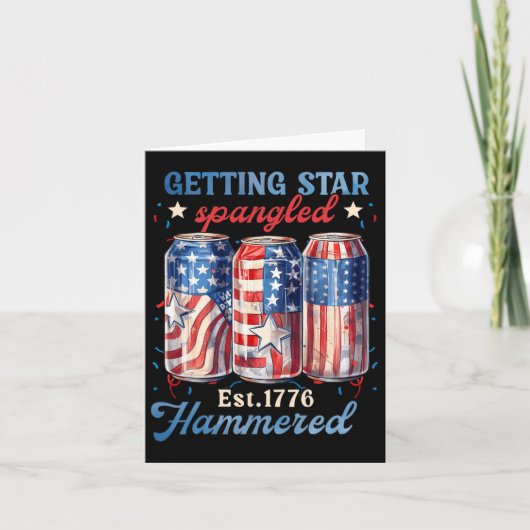 Sterrengekletterde hamer grappig Amerika Kaart (Voorkant)