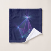 Sterrengestel, Abstracte Fantasie Fractale Kunst Bad Handdoek (Wasdoekje)
