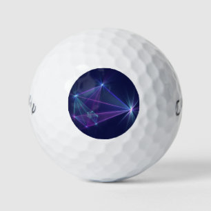 Sterrengestel, Abstracte Fantasie Fractale Kunst Golfballen