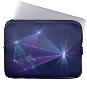 Sterrengestel, Abstracte Fantasie Fractale Kunst Laptop Sleeve