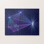 Sterrengestel, abstracte fantasie fractale kunst legpuzzel (Horizontaal)