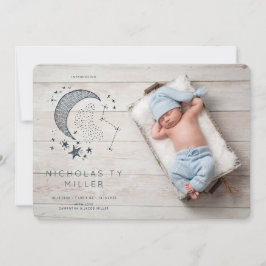 Sterrengestel Geboorteaankondiging Geschreven in d Kaart