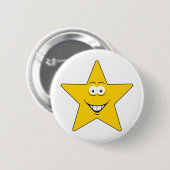 Sterrengezicht Ronde Button 5,7 Cm (Voorkant /achterkant)