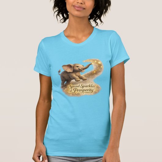 Sterrengietende Olifant T-Shirt (Voorkant)