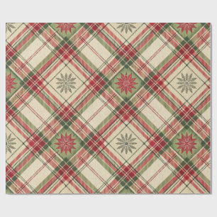 Sterrengloed Plaid Cadeaupapier