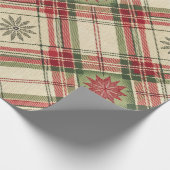 Sterrengloed Plaid  Cadeaupapier (Hoek)