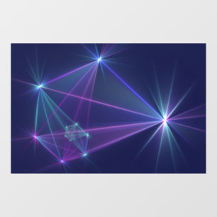 Sterrengroep, Abstracte Fantasie Fractale Kunst Raamsticker