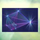 Sterrengroep, Abstracte Fantasie Fractale Kunst Raamsticker (Vel 3)