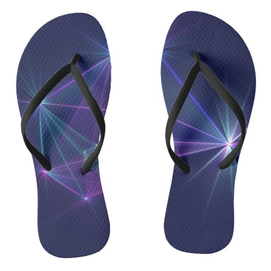 Sterrengroep, Abstracte Fantasie Fractale Kunst Teenslippers (Voetbed)