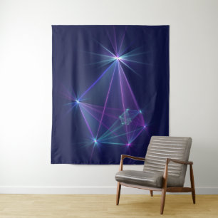 Sterrengroep, Abstracte Fantasie Fractale Kunst Wandkleed
