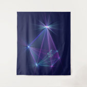 Sterrengroep, Abstracte Fantasie Fractale Kunst Wandkleed (Voorkant)