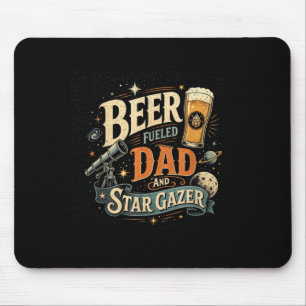 Sterrenguur bier vader vaderdag retro 70s muismat