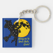 Sterrenheks Mijn andere auto is een bezem Sleutelhanger (Achterkant)