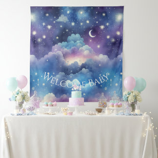 Sterrenhemel Adoptie Douche Achtergrond Wandkleed