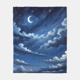 sterrenhemel fleece deken