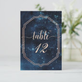 Sterrenhemel Galaxy Tafel Nummer Zitplaatsen Kaart (Staand voorkant)