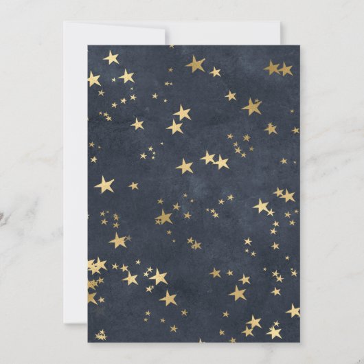 Sterrenhemel Gouden Sterren Astrologie Liefhebber Kaart (Voorkant)