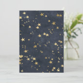 Sterrenhemel Gouden Sterren Astrologie Liefhebber Kaart (Staand voorkant)