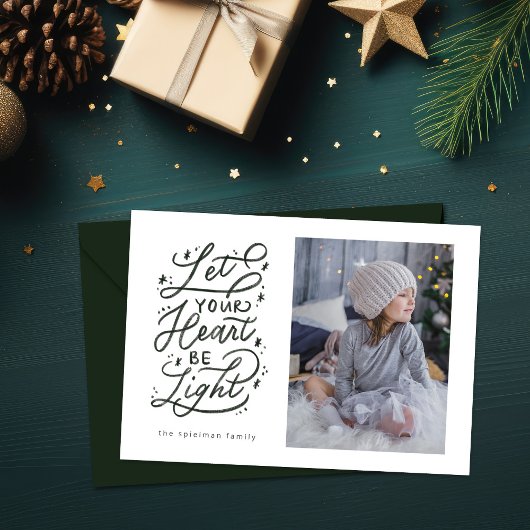 sterrenhemel handletter vakantiekaart met 3 foto's feestdagenkaart