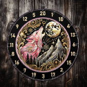 Sterrenhemel Lijsten Lone Pink Wolf Dartbord